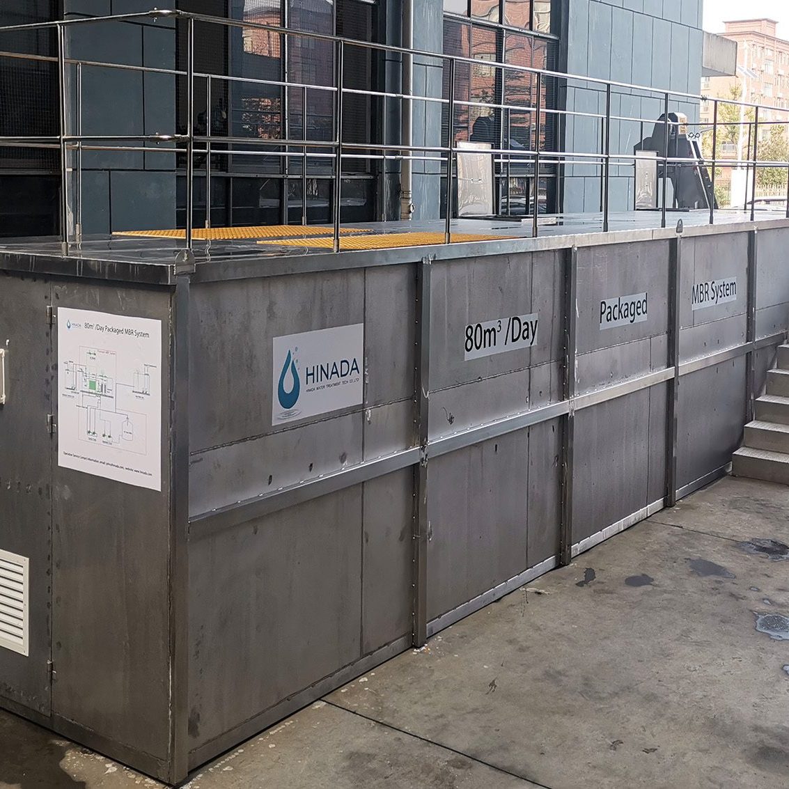 80 m³Day Containerized Sewage Treatment System-Hinada