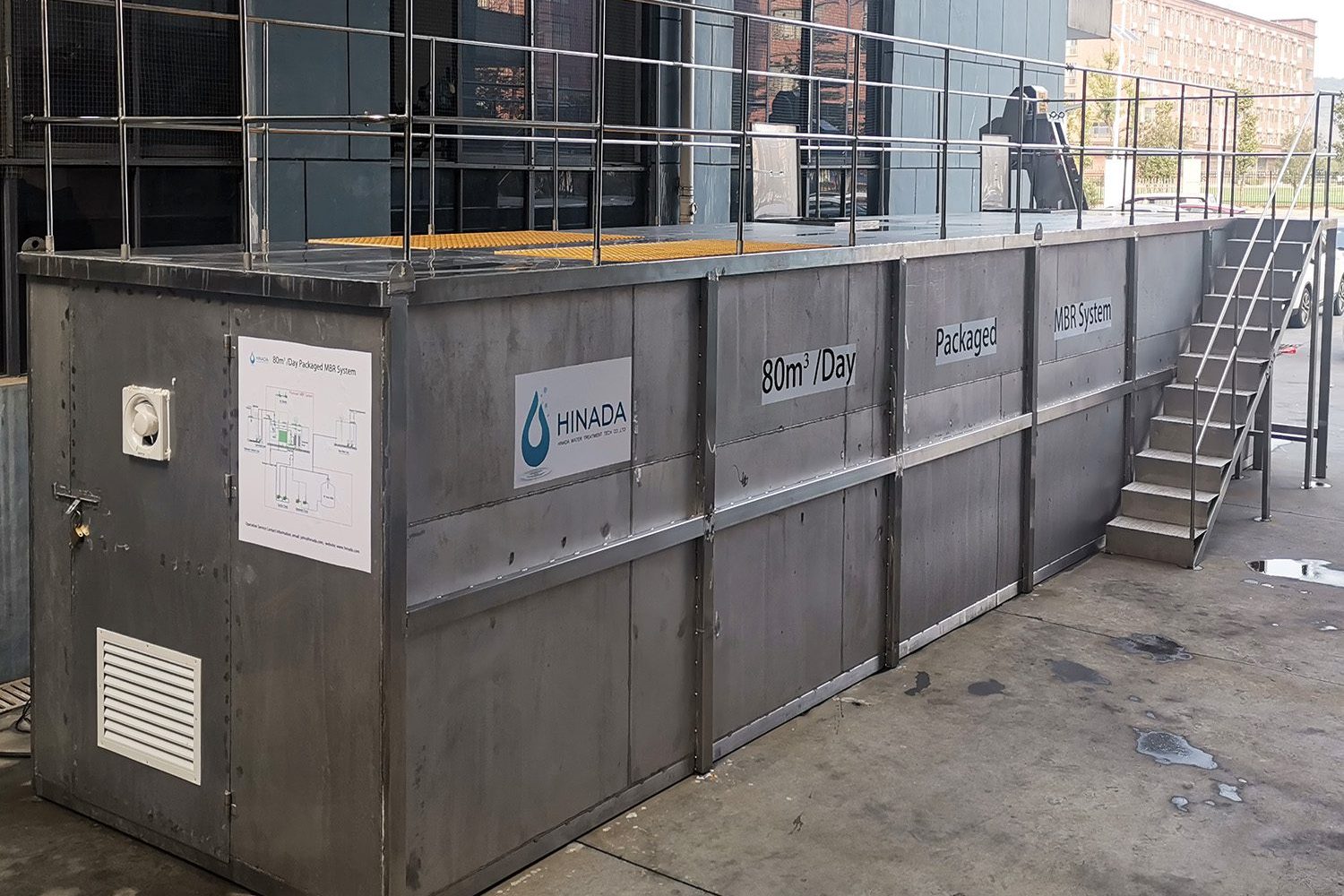 80 m³Day Containerized Sewage Treatment System-Hinada