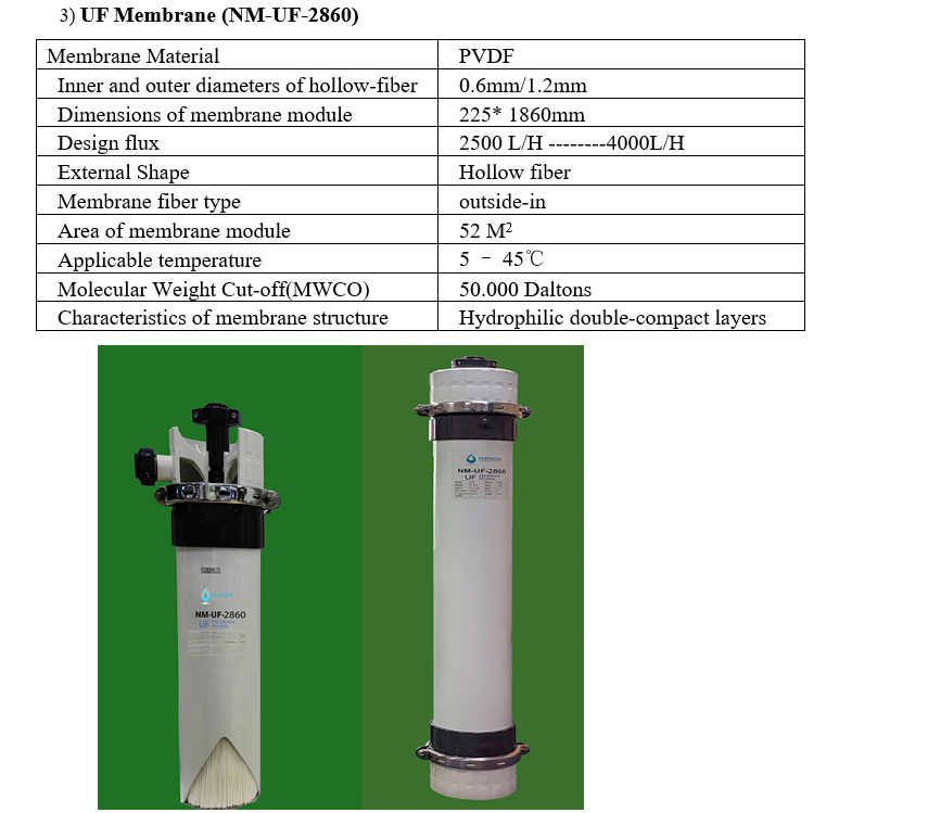 UF Membrane for Drinking Water System