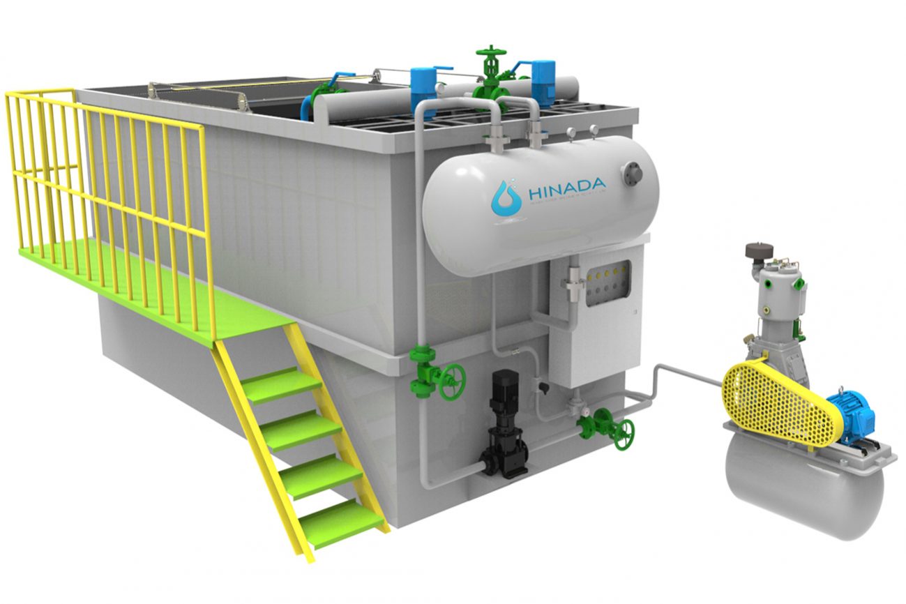 Dissolved air Flotation machine for oil grease remover