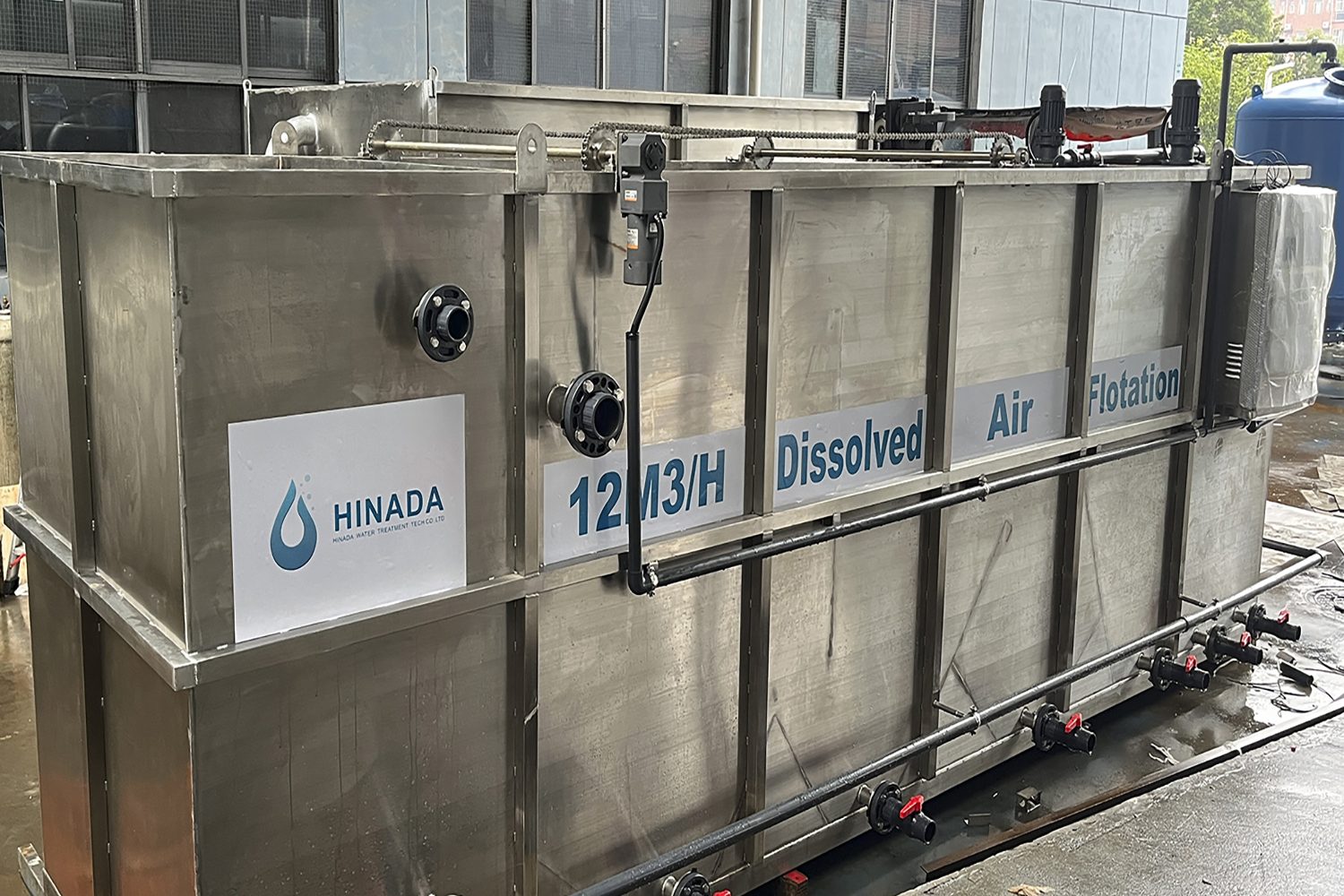 Dissolved Air Flotation System for High COD Oil grease industrial wastewater