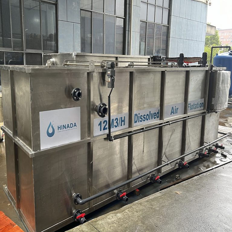 Dissolved Air Flotation System for High COD Oil grease industrial wastewater