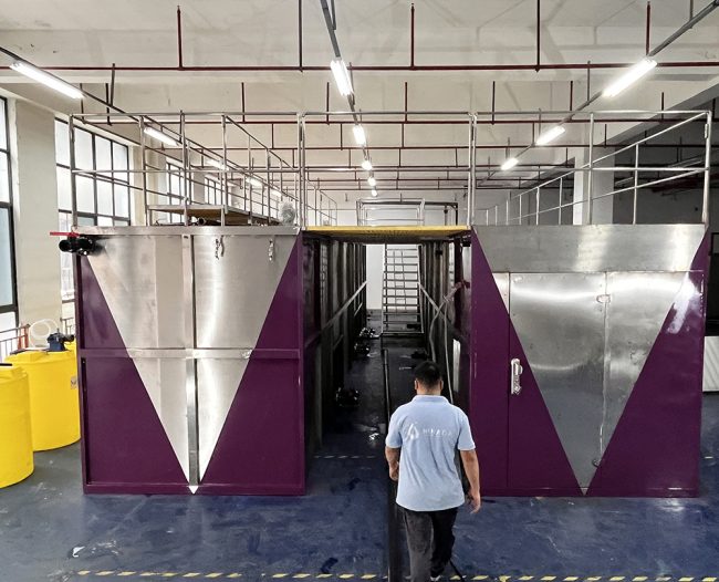 Surface Wastewater Treatment Equipment 120m3 per day in containerized